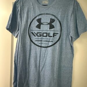 Under Armour Men's Heather Blue Golf Tee